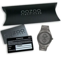 Oozoo Damen Armbanduhr Timepieces Analog Metall titan UOC10633