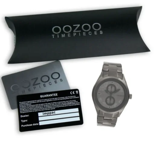 Oozoo Damen Armbanduhr Timepieces Analog Metall titan UOC10633