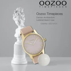 Oozoo Damen Armbanduhr Timepieces Analog Leder rose UOC10727