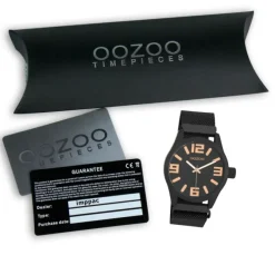 Oozoo Damen Armbanduhr Timepieces Analog Metall schwarz UOC10734