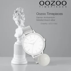Oozoo Damen Armbanduhr Timepieces Analog Metall silber UOC11362