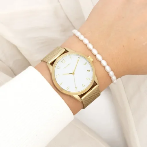 Oozoo Damen Armbanduhr Timepieces Analog Metall gold UOC11322