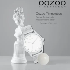 Oozoo Damen Armbanduhr Timepieces Analog Metall silber UOC11320