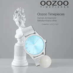 Oozoo Damen Armbanduhr Timepieces Analog Metall silber UOC11321