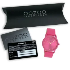 Oozoo Damen Armbanduhr Timepieces Analog Leder pink UOC11080