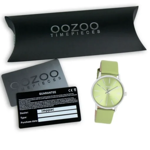 Oozoo Damen Armbanduhr Timepieces Analog Leder grün UOC11367