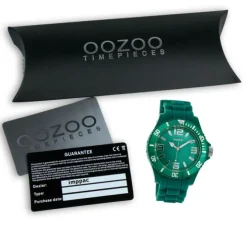 Oozoo Damen Armbanduhr Timepieces Analog Silikon grün UOC4351A