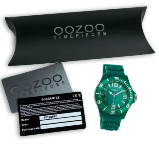 Oozoo Damen Armbanduhr Timepieces Analog Silikon grün UOC4351A