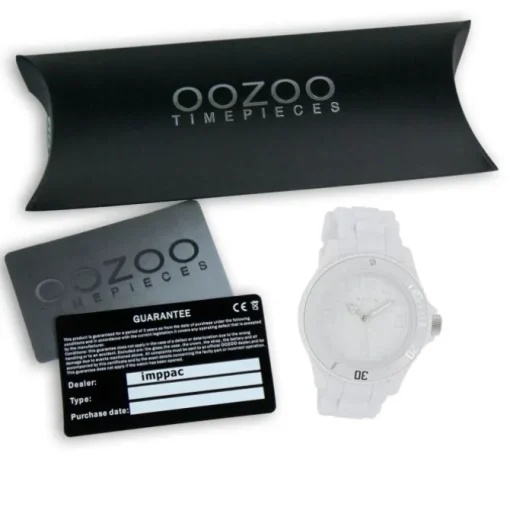Oozoo Damen Armbanduhr Timepieces Analog Silikon weiß UOC4361A