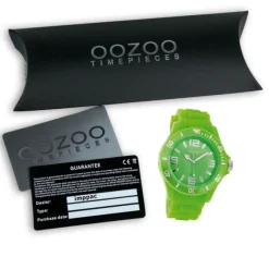 Oozoo Damen Armbanduhr Timepieces Analog Silikon grün UOC4661A