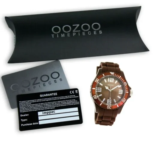 Oozoo Damen Armbanduhr Timepieces Analog Silikon braun UOC4663A