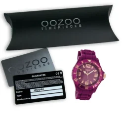 Oozoo Damen Armbanduhr Timepieces Analog Silikon lila UOC5045A