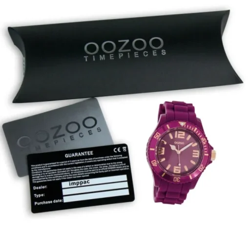 Oozoo Damen Armbanduhr Timepieces Analog Silikon lila UOC5045A