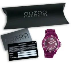 Oozoo Damen Armbanduhr Timepieces Analog Silikon lila UOC5046A