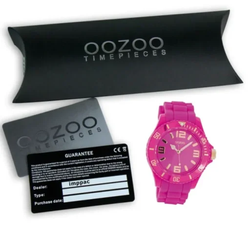 Oozoo Damen Armbanduhr Timepieces Analog Silikon pink UOC5047A