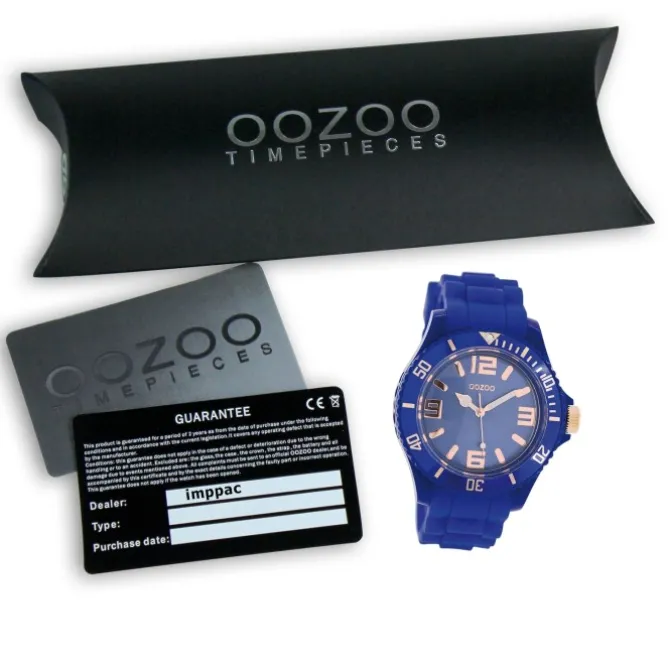 Oozoo Damen Armbanduhr Timepieces Analog Silikon blau UOC5049A