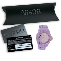 Oozoo Damen Armbanduhr Timepieces Analog Silikon lila UOC5056A