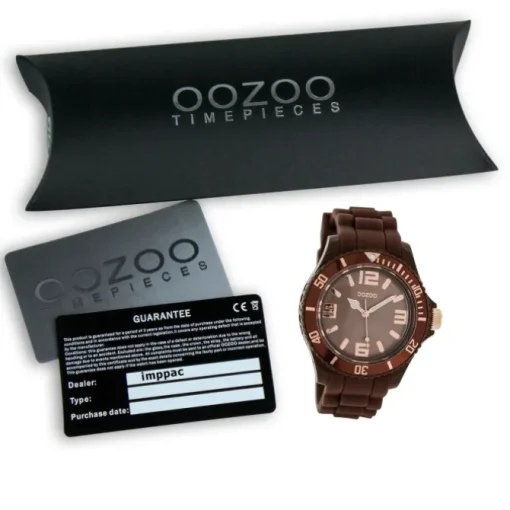 Oozoo Damen Armbanduhr Timepieces Analog Silikon braun UOC5059A