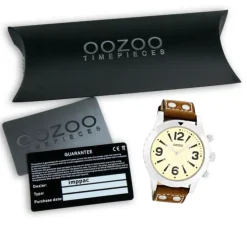 Oozoo Damen Armbanduhr Timepieces Analog Leder braun UOC5172A