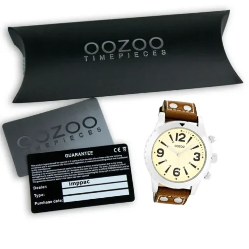 Oozoo Damen Armbanduhr Timepieces Analog Leder braun UOC5172A