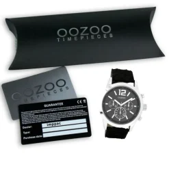 Oozoo Damen Armbanduhr Timepieces Analog Leder schwarz UOC6184A