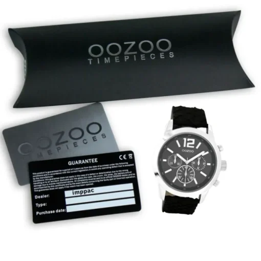 Oozoo Damen Armbanduhr Timepieces Analog Leder schwarz UOC6184A