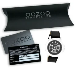 Oozoo Damen Armbanduhr Timepieces Analog Leder schwarz UOC6189A