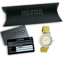 Oozoo Damen Armbanduhr Timepieces Analog Leder gelb UOC6200A