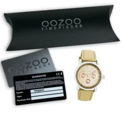 Oozoo Damen Armbanduhr Timepieces Analog Leder beige UOC7135A