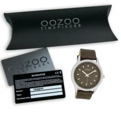 Oozoo Damen Armbanduhr Timepieces Analog Leder dunkelbraun UOC7439A