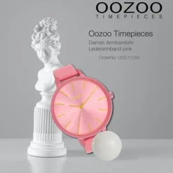 Oozoo Damen Armbanduhr Timepieces Analog Leder pink UOC11250