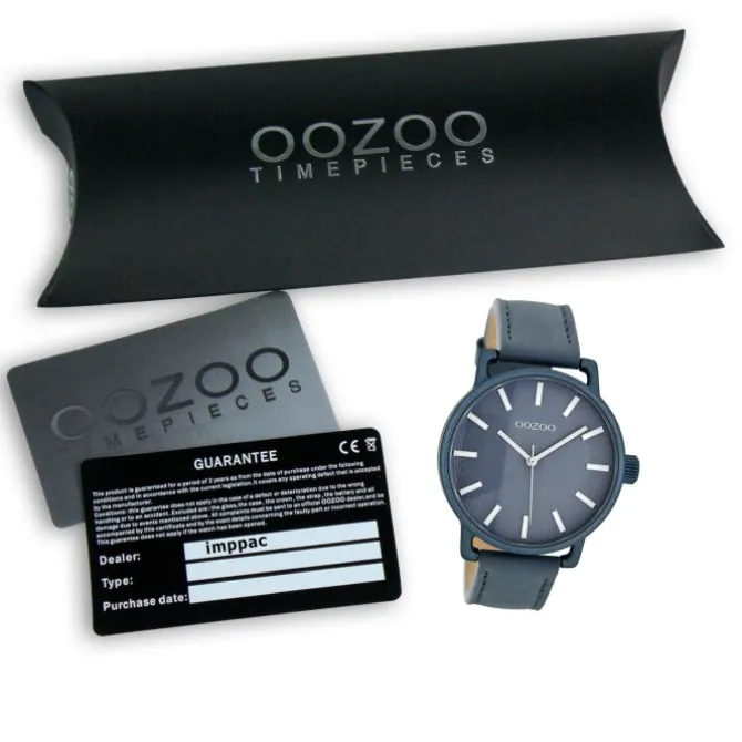 Oozoo Damen Armbanduhr Timepieces Analog Leder blau UOC8313A