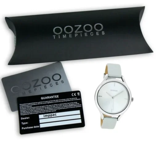 Oozoo Damen Armbanduhr Timepieces Analog Leder hellblau UOC8346A