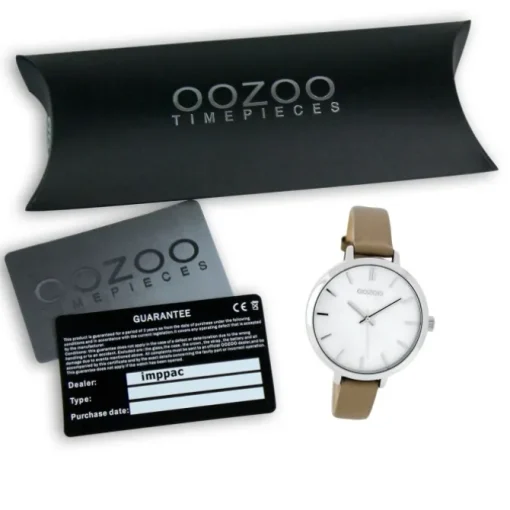 Oozoo Damen Armbanduhr Timepieces Analog Leder beige UOC8357A
