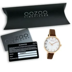 Oozoo Damen Armbanduhr Timepieces Analog Leder braun UOC8358A
