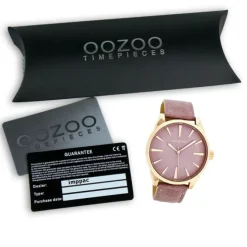 Oozoo Damen Armbanduhr Timepieces Analog Leder pink UOC8362A