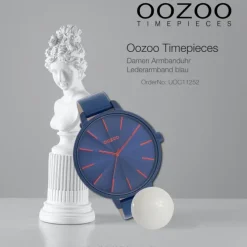 Oozoo Damen Armbanduhr Timepieces Analog Leder blau UOC11252