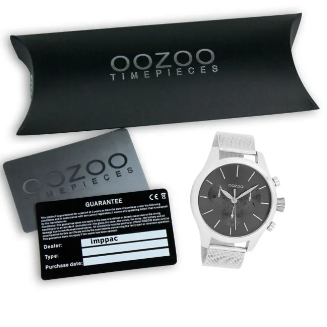 Oozoo Damen Armbanduhr Timepieces Analog Metall silber UOC9099A