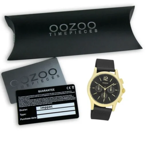 Oozoo Damen Armbanduhr Timepieces Analog Metall schwarz UOC9109A