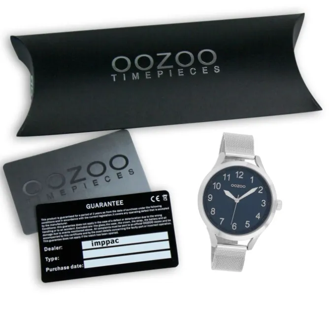Oozoo Damen Armbanduhr Timepieces Analog Metall silber UOC9118A