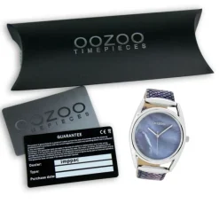 Oozoo Damen Armbanduhr Timepieces Analog Leder blau UOC9167A