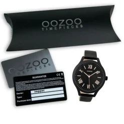 Oozoo Damen Armbanduhr Timepieces Analog Leder schwarz UOC9479A