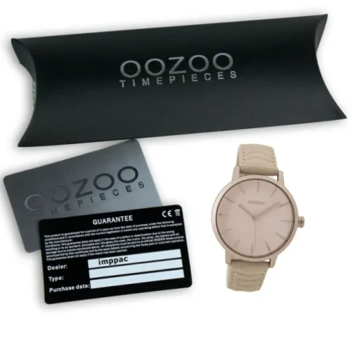 Oozoo Damen Armbanduhr Timepieces Analog Leder beige UOC9507A