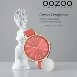 Oozoo Damen Armbanduhr Timepieces Analog Leder sienna UOC11255