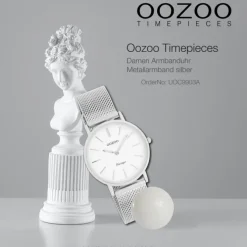 Oozoo Damen Armbanduhr Timepieces Analog Metall silber UOC9903A
