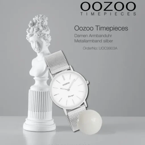 Oozoo Damen Armbanduhr Timepieces Analog Metall silber UOC9903A
