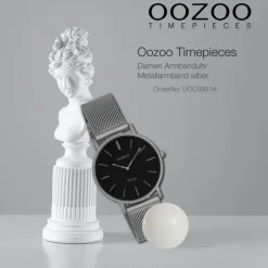 Oozoo Damen Armbanduhr Timepieces Analog Metall silber UOC9931A
