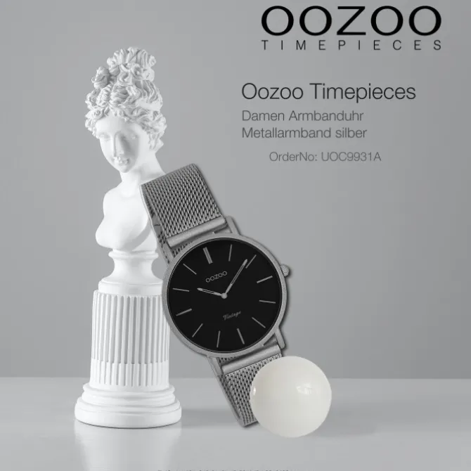 Oozoo Damen Armbanduhr Timepieces Analog Metall silber UOC9931A