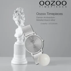 Oozoo Damen Armbanduhr Timepieces Analog Metall silber UOC9939A