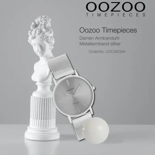 Oozoo Damen Armbanduhr Timepieces Analog Metall silber UOC9939A
